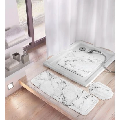 OBI Wanneneinlage Marble Weiß-Anthrazit 36 X 92 Cm 4 OBI Wanneneinlage Marble Weiß-Anthrazit 36 X 92 Cm – Bild 2