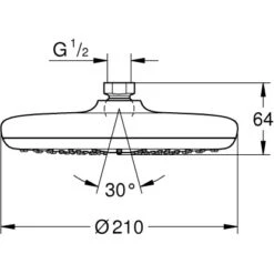 Grohe QuickFix Kopfbrause Vitalio Start 210 7 Grohe QuickFix Kopfbrause Vitalio Start 210 -Grohe || Ideal Standard || Wenko Verkaufsgeschäft 210 kopfbrause mazeichnung