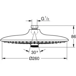 Grohe QuickFix Kopfbrause Vitalio Joy 260 7 Grohe QuickFix Kopfbrause Vitalio Joy 260 -Grohe || Ideal Standard || Wenko Verkaufsgeschäft 260 kopfbrause mazeichnung