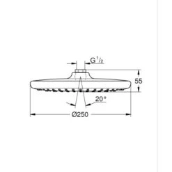 Grohe QuickFix Kopfbrause Vitalio Start Ø 25 Cm Chrom -Grohe || Ideal Standard || Wenko Verkaufsgeschäft 4005176728600 4520 3