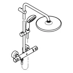 Grohe QuickFix Duschsystem Vitalio Start System 250 Schwarz Thermostatbatterie -Grohe || Ideal Standard || Wenko Verkaufsgeschäft 4005176782169 266772430 10