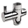 AquaSu 3-Wege-Umsteller Umera Für Kopfbrause Chrom -Grohe || Ideal Standard || Wenko Verkaufsgeschäft 4006596724098 724098 1
