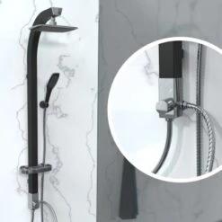 Schütte Brause-Set Madagaskar Schwarz -Grohe || Ideal Standard || Wenko Verkaufsgeschäft 4008431600604 2759 7