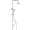 Schütte Überkopf-Brauseset Aquastar Umsteller Mittig Chrom-Weiß -Grohe || Ideal Standard || Wenko Verkaufsgeschäft 4008431605005 2759 1