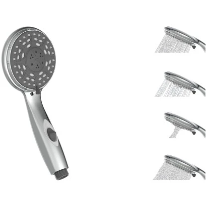 Schütte Aqua-2-Save Wasserspar-Handbrause Chrom 6 Schütte Aqua-2-Save Wasserspar-Handbrause Chrom – Bild 4