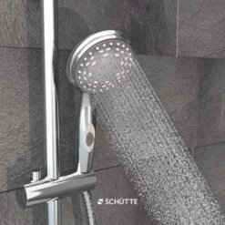 Schütte Aqua-2-Save Wasserspar-Handbrause Chrom 14 Schütte Aqua-2-Save Wasserspar-Handbrause Chrom -Grohe || Ideal Standard || Wenko Verkaufsgeschäft 4008431607917 2759 6