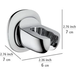 Wenko Duschkopfhalter Liberta Befestigen Ohne Bohren Chrom -Grohe || Ideal Standard || Wenko Verkaufsgeschäft 4008838354087 1068 AI 02