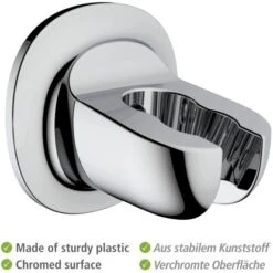 Wenko Duschkopfhalter Liberta Befestigen Ohne Bohren Chrom -Grohe || Ideal Standard || Wenko Verkaufsgeschäft 4008838354087 1068 AI 03