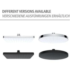 Wenko Kopfbrause ABS Kunststoff 17 X 25 Cm Schwarz 15 Wenko Kopfbrause ABS Kunststoff 17 X 25 Cm Schwarz -Grohe || Ideal Standard || Wenko Verkaufsgeschäft 4008838355442 1068 AI 05