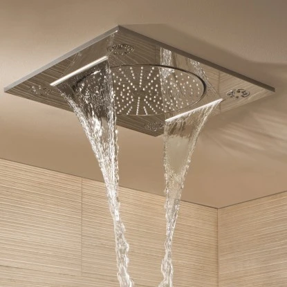 Grohe Deckenbrause Rainshower F-Series 15" Chrom 3 Strahlarten 3 Grohe Deckenbrause Rainshower F-Series 15" Chrom 3 Strahlarten – Bild 2