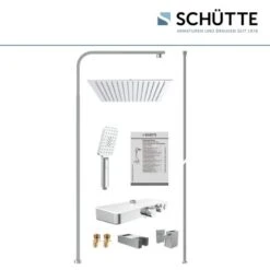 Schütte Überkopf-Brauseset Ocean Mit Thermostat-Ablage Chrom-Weiß -Grohe || Ideal Standard || Wenko Verkaufsgeschäft 4731808 2759 4