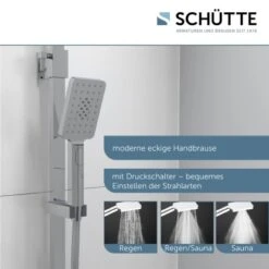 Schütte Überkopf-Brauseset Ocean Mit Thermostat-Ablage Chrom-Weiß -Grohe || Ideal Standard || Wenko Verkaufsgeschäft 4731808 2759 6