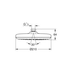 Grohe Kopfbrause Tempesta 210 Chrom Mit EcoJoy -Grohe || Ideal Standard || Wenko Verkaufsgeschäft 518539 4520 2072186