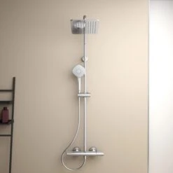 Ideal Standard Duschsystem Mit Brausethermostat Ceratherm T100 Chrom -Grohe || Ideal Standard || Wenko Verkaufsgeschäft 611676 3049 7