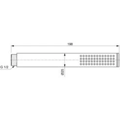 Ideal Standard Stabhandbrause Idealrain Silk Black 21 Ideal Standard Stabhandbrause Idealrain Silk Black -Grohe || Ideal Standard || Wenko Verkaufsgeschäft 614241 3049 10