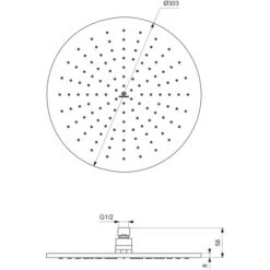 Ideal Standard Kopfbrause Idealrain Atelier 30 Cm X 30 Cm Silver Rund 12 Ideal Standard Kopfbrause Idealrain Atelier 30 Cm X 30 Cm Silver Rund -Grohe || Ideal Standard || Wenko Verkaufsgeschäft 887309 3049 4