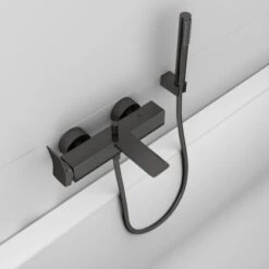 Ideal Standard Brausehalter Idealrain Atelier Grey Eckig Für Handbrause -Grohe || Ideal Standard || Wenko Verkaufsgeschäft 887366 3049 3