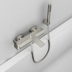 Ideal Standard Brausehalter Idealrain Atelier Silver Eckig Für Handbrause -Grohe || Ideal Standard || Wenko Verkaufsgeschäft 887375 3049 6