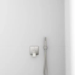 Ideal Standard Brausehalter Idealrain Atelier Silver Eckig Für HB + Schlauch -Grohe || Ideal Standard || Wenko Verkaufsgeschäft 887385 3049 3