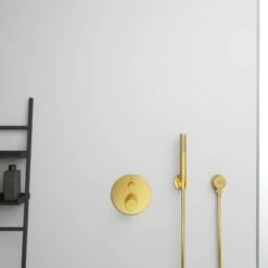 Ideal Standard Brausehalter Idealrain Atelier Gold Rund Für Handbrause -Grohe || Ideal Standard || Wenko Verkaufsgeschäft 887386 3049 12