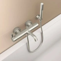 Ideal Standard Brausehalter Idealrain Atelier Silver Rund Für Handbrause -Grohe || Ideal Standard || Wenko Verkaufsgeschäft 887425 3049 6