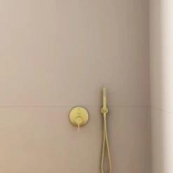 Ideal Standard Brausehalter Idealrain Atelier Gold Rund Für HB + Schlauch -Grohe || Ideal Standard || Wenko Verkaufsgeschäft 887426 3049 4