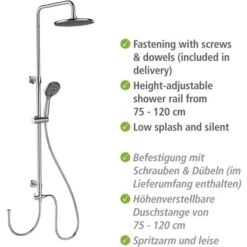 Wenko Duschsystem Watersaving Chrom -Grohe || Ideal Standard || Wenko Verkaufsgeschäft 903225 1068 04