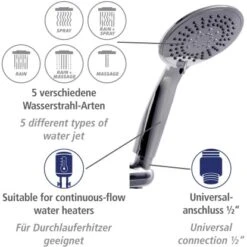 Wenko Brauseset Young Chrom -Grohe || Ideal Standard || Wenko Verkaufsgeschäft 903234 1068 05
