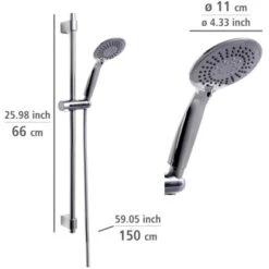 Wenko Brauseset Young Chrom -Grohe || Ideal Standard || Wenko Verkaufsgeschäft 903234 1068 07