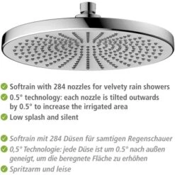 Wenko Regenduschkopf Ultimate Shower Chrom/Weiß Ø 25 Cm -Grohe || Ideal Standard || Wenko Verkaufsgeschäft 903508 1068 04