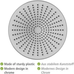 Wenko Regenduschkopf Ultimate Shower Chrom/Weiß Ø 25 Cm -Grohe || Ideal Standard || Wenko Verkaufsgeschäft 903508 1068 05