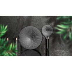 Wenko Regenduschkopf Ultimate Shower Schwarz/Grau Ø 25 Cm -Grohe || Ideal Standard || Wenko Verkaufsgeschäft 903630 1068 14