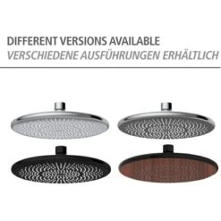 Wenko Regenduschkopf Watersaving Wood Ø 22,5 Cm -Grohe || Ideal Standard || Wenko Verkaufsgeschäft 903683 1068 07