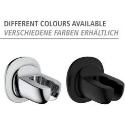 Wenko Duschkopfhalter Libertà Schwarz Befestigen Ohne Bohren -Grohe || Ideal Standard || Wenko Verkaufsgeschäft 903762 1068 05