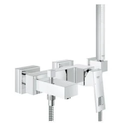 Grohe Einhand-Wannenbatterie Eurocube DN 15 Mit Brausegarnitur