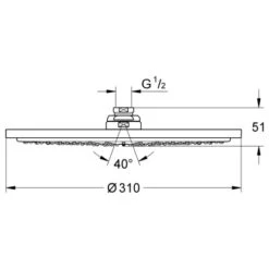 Grohe Rainshower Cosmopolitan 310 Kopfbrause -Grohe || Ideal Standard || Wenko Verkaufsgeschäft hower cosmo 310 kopfbrause