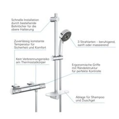 Grohe QuickFix Thermostat-Duschset Precision Feel DN 15 -Grohe || Ideal Standard || Wenko Verkaufsgeschäft lThermostatBrausesetDN15 6